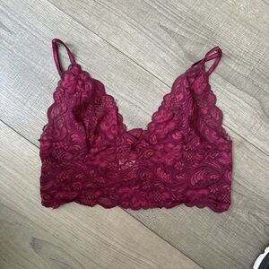 Frederick's of Hollywood Burgundy bralette Size Medium